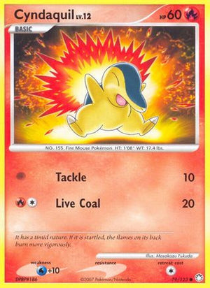 Cyndaquil 79/123 - Mysterious Treasures Reverse Holofoil - Poke-Collect