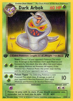 Dark Arbok 19/82 - Team Rocket 1st Edition