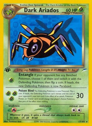 Dark Ariados 17/105 - Neo Destiny 1st Edition - Poke-Collect