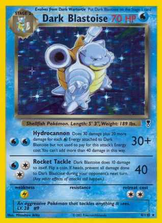 Dark Blastoise 4/110 - Legendary Collection Reverse Holofoil - Poke-Collect