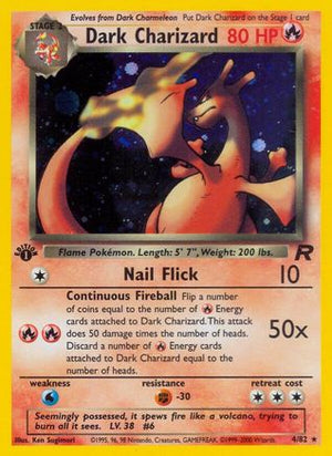 Dark Charizard 4/82 - Team Rocket Unlimited Holofoil