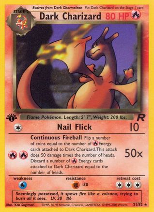 Dark Charizard 21/82 - Team Rocket Unlimited - Poke-Collect