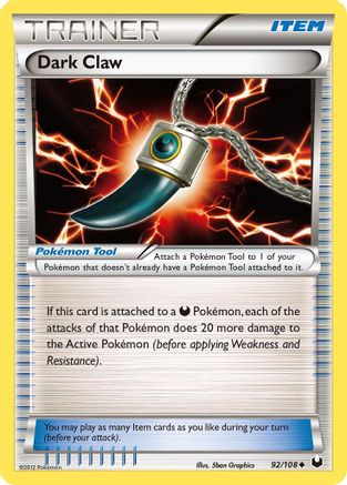 Dark Claw 92/108 - Dark Explorers - Poke-Collect