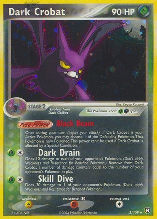 Dark Crobat 3/109 - Team Rocket Returns Holofoil - Poke-Collect