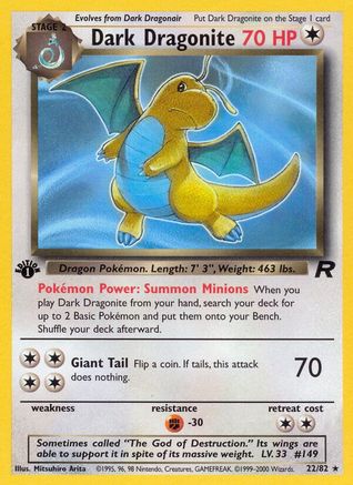 Dark Dragonite 22/82 - Team Rocket Unlimited - Poke-Collect