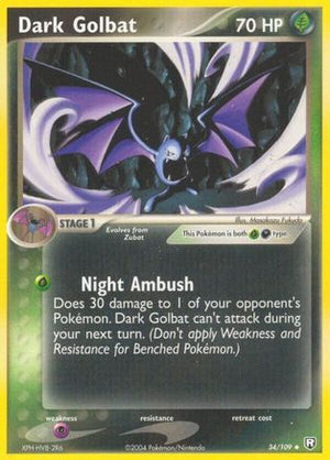 Dark Golbat 34/109 - Team Rocket Returns Reverse Holofoil