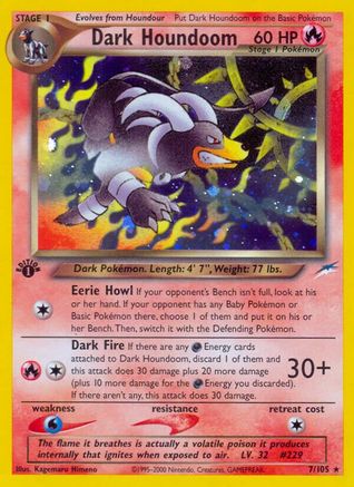 Dark Houndoom 7/105 - Neo Destiny Unlimited Holofoil - Poke-Collect