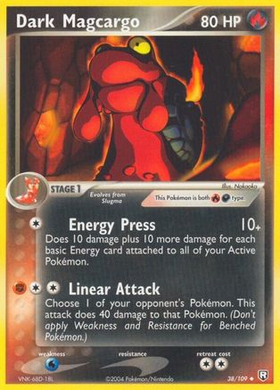 Dark Magcargo 38/109 - Team Rocket Returns Reverse Holofoil - Poke-Collect