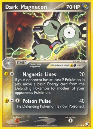 Dark Magneton 39/109 - Team Rocket Returns Reverse Holofoil