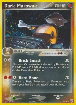 Dark Marowak 7/109 - Team Rocket Returns Reverse Holofoil - Poke-Collect