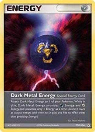 Dark Metal Energy 97/110 - Holon Phantoms - Poke-Collect