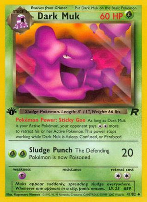 Dark Muk 41/82 - Team Rocket 1st Edition