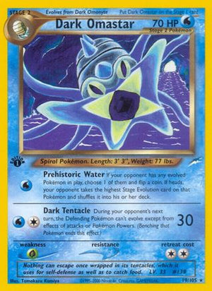 Dark Omastar 19/105 - Neo Destiny 1st Edition - Poke-Collect