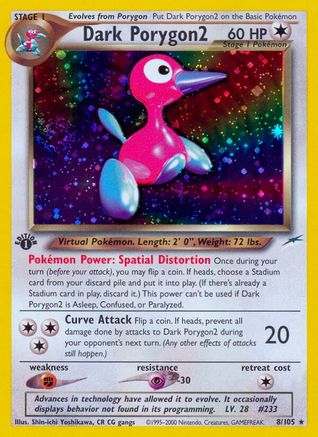 Dark Porygon2 8/105 - Neo Destiny Unlimited Holofoil - Poke-Collect