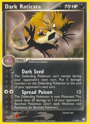 Dark Raticate 17/109 - Team Rocket Returns Reverse Holofoil