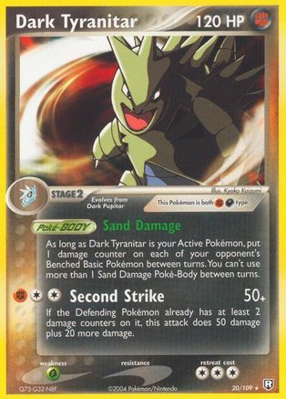Dark Tyranitar - 020/109 20/109 - Team Rocket Returns - Poke-Collect