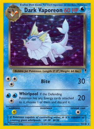 Dark Vaporeon 9/110 - Legendary Collection Holofoil