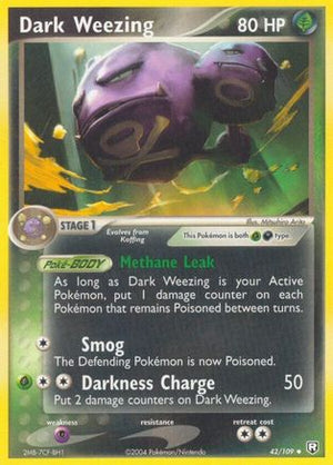 Dark Weezing 42/109 - Team Rocket Returns Reverse Holofoil - Poke-Collect