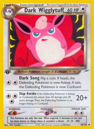 Dark Wigglytuff 40/105 - Neo Destiny 1st Edition - Poke-Collect