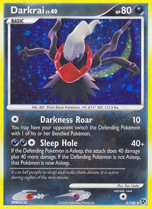 Darkrai 4/106 - Great Encounters Reverse Holofoil - Poke-Collect