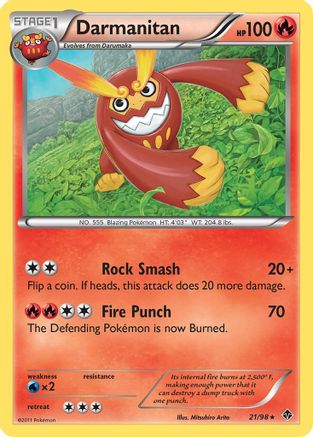 Darmanitan 21/98 - Emerging Powers Reverse Holofoil - Poke-Collect