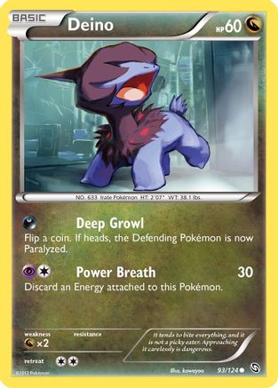 Deino (93) 93/124 - Dragons Exalted Reverse Holofoil - Poke-Collect