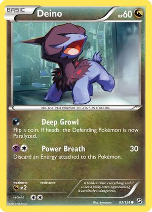 Deino (93) 93/124 - Dragons Exalted Reverse Holofoil - Poke-Collect