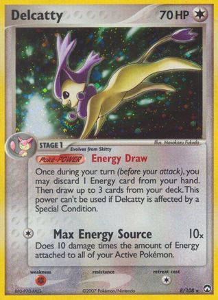Delcatty 8/108 - Power Keepers Holofoil - Poke-Collect