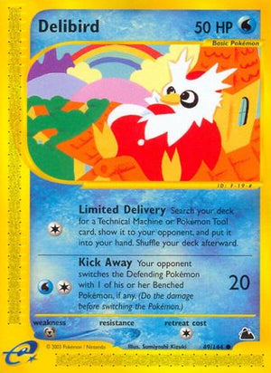 Delibird 49/144 - Skyridge Reverse Holofoil - Poke-Collect