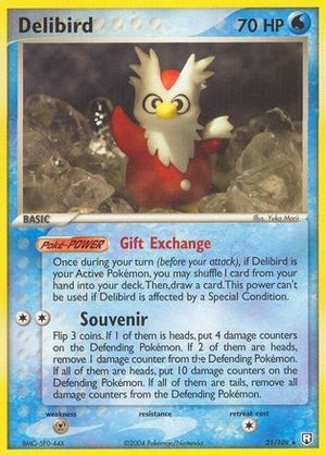 Delibird 21/109 - Team Rocket Returns Reverse Holofoil