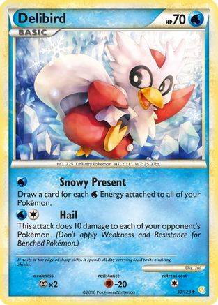 Delibird 39/123 - HeartGold SoulSilver - Poke-Collect