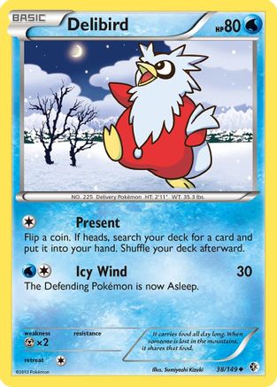 Delibird 38/149 - Boundaries Crossed - Poke-Collect