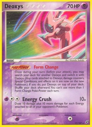 Deoxys 17/107 - Deoxys Reverse Holofoil - Poke-Collect