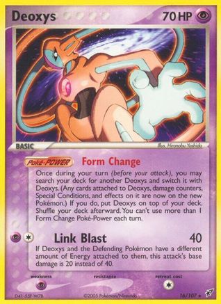 Deoxys 16/107 - Deoxys Reverse Holofoil - Poke-Collect