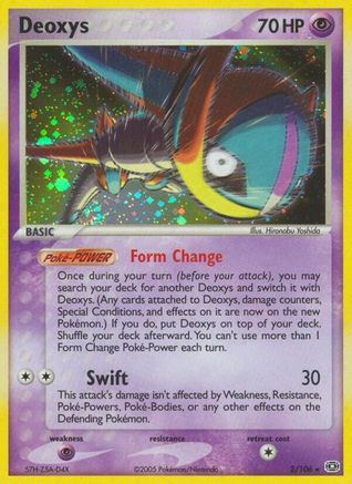 Deoxys (Speed Forme) 2/106 - Emerald Reverse Holofoil - Poke-Collect
