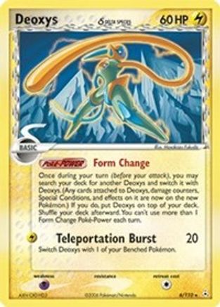 Deoxys (Delta Species - Speed Forme) 6/110 - Holon Phantoms Reverse Holofoil - Poke-Collect