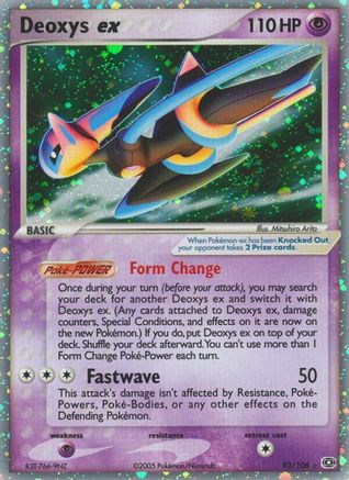 Deoxys ex (Speed Forme) 93/106 - Emerald Holofoil - Poke-Collect