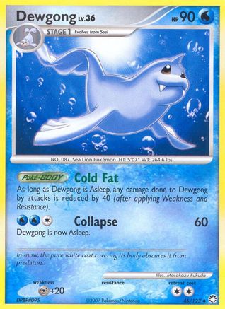 Dewgong 45/123 - Mysterious Treasures Reverse Holofoil - Poke-Collect