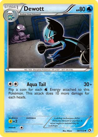 Dewott 38/113 - Legendary Treasures Reverse Holofoil - Poke-Collect