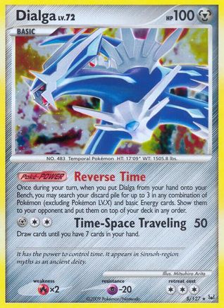 Dialga (5) 5/127 - Platinum Reverse Holofoil - Poke-Collect