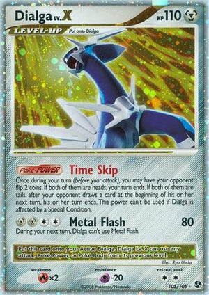 Dialga LV.X 105/106 - Great Encounters Holofoil