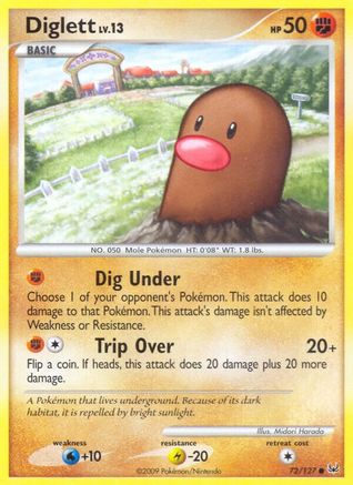 Diglett 72/127 - Platinum Reverse Holofoil - Poke-Collect