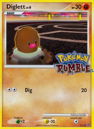Diglett 11/16 - Pokmon Rumble - Poke-Collect