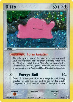 Ditto 4/112 - FireRed & LeafGreen Holofoil - Poke-Collect