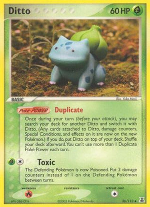 Ditto (Bulbasaur) 36/113 - Delta Species Reverse Holofoil - Poke-Collect