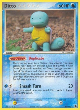Ditto - 040/113 (Squirtle) 40/113 - Delta Species - Poke-Collect