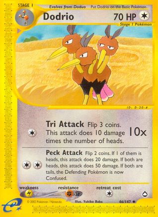 Dodrio 46/147 - Aquapolis - Poke-Collect