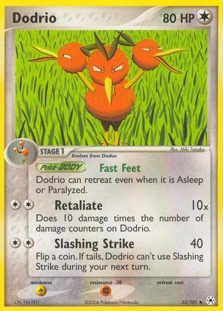 Dodrio 33/101 - Hidden Legends Reverse Holofoil - Poke-Collect