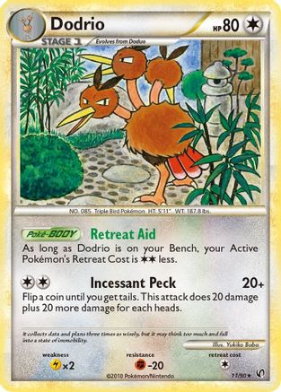 Dodrio 11/90 - HSUndaunted Reverse Holofoil - Poke-Collect