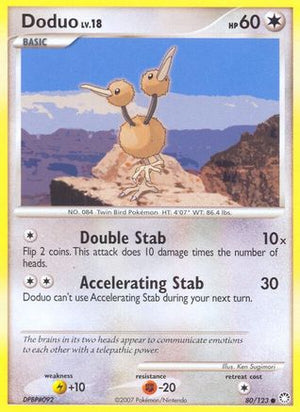 Doduo 80/123 - Mysterious Treasures Reverse Holofoil - Poke-Collect